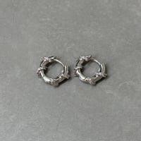 2610PR0864 / Crystal Wrapped Hoop Pierce（Silver）