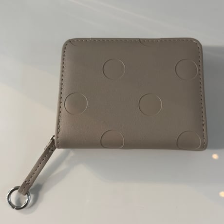 2609GS077 (S)/ Embossed Dot Two-fold Wallet（Silver）