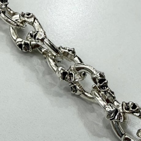 【Select】IM26AC_WC003/ Skull Chain Design Wallet Chain（Silver）
