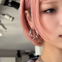 2610PR0861 / Layered Ball Hoop Pierce（Silver）