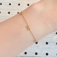 2606BR0142 / Mini Ribbon motif Bracelet（Gold）