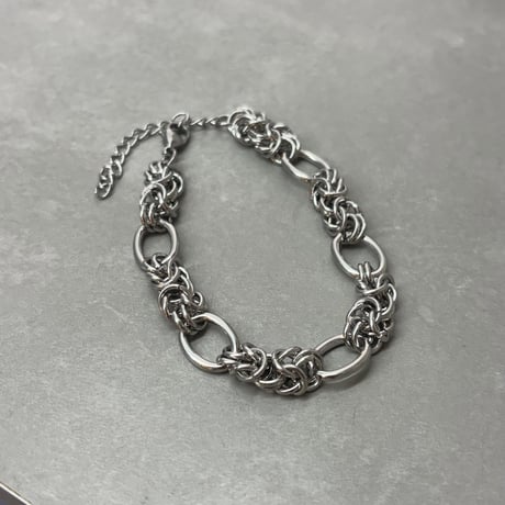 2609BR0149 / Woven Chain Design bracelet（Silver）