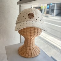 2607HW072(S) / Dot  Initial Embroidery Cap（Beige）