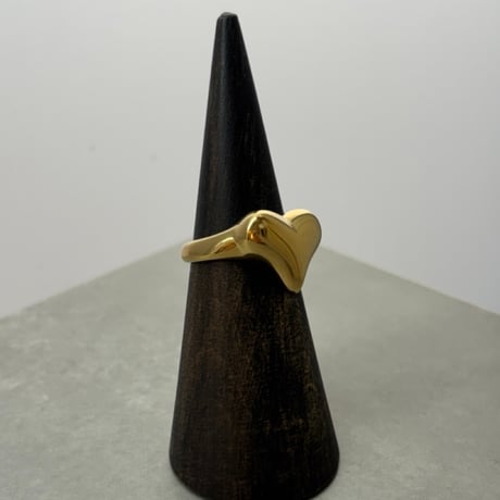 2609RG0834 / Puffy heart ring （Gold）
