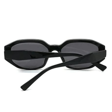 【 Select 】Retro Rivet Sunglasses (Black/Grey）