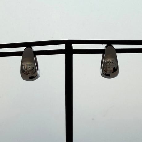 2607ER006 / Mini Drop Hoop Clip-on Earrings（Silver）