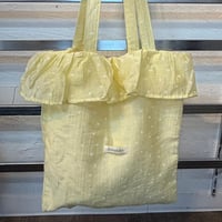 2607BG055(S)/ Dot Lace Tote Bag（Yellow）
