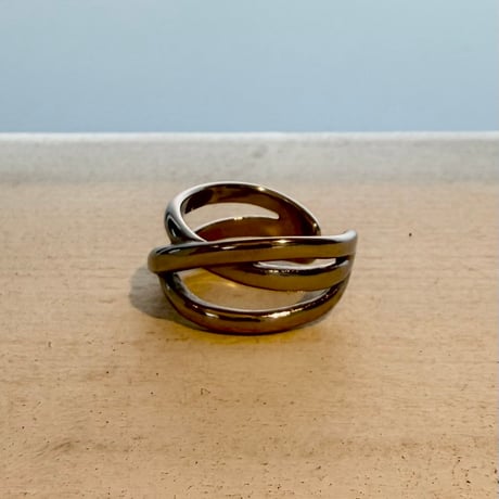 2607RG0816 / Twist Triple Line ring（Silver）