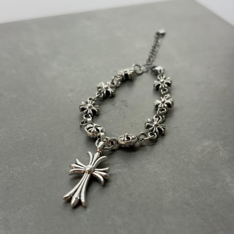 2609BR0150 / Cross charm link bracelet（Silver）