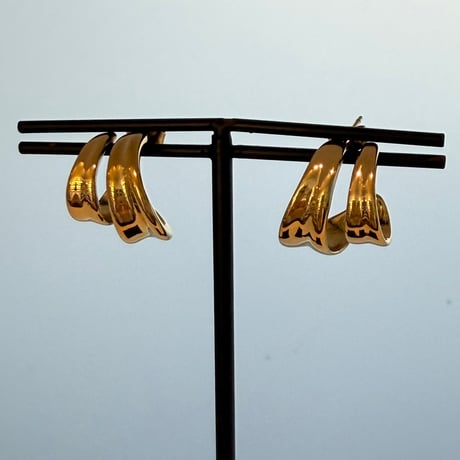 2607PR0850 / Double Curve Hoop pierce（Gold）