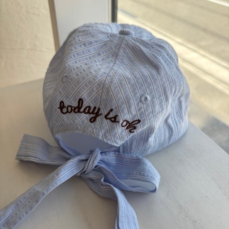 2607HW071(S) / Back Ribbon Stripe Cap（Blue）