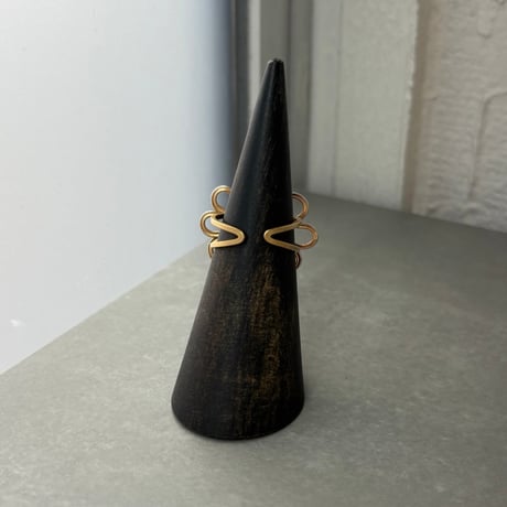 2608RG0821  / Big flower metal ring（Silver/Gold）