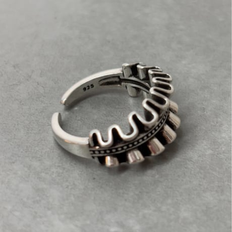 2610RG0850 /  Shirred Ribbon Ring （Silver）