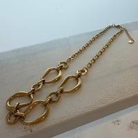 2608NC0404 / Half craft chain Necklace（Gold）