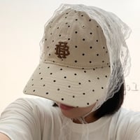2607HW072(S) / Dot  Initial Embroidery Cap（Beige）