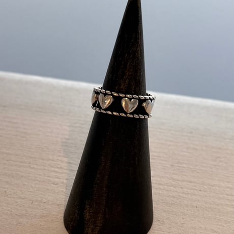 2608RG0830 / Rope line Heart motif ring（Silver）