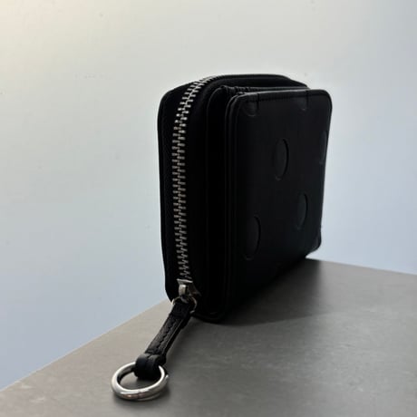 2609GS077 (S)/ Embossed Dot Two-fold Wallet（Black）
