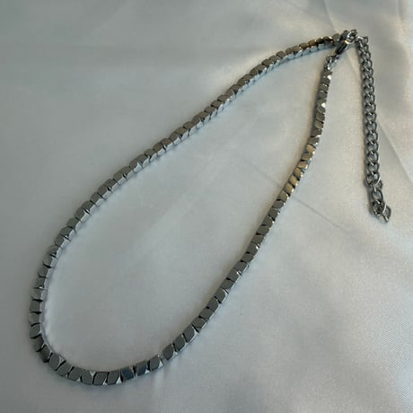 2610NC0407 / Gunmetal Cube Necklace（Gunmetal）