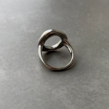 2608RG0819  / Wave oval design ring（Silver）