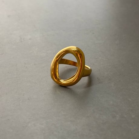 2608RG0819  / Wave oval design ring（Gold）