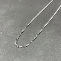 2610NC0412 / Slim Curb Chain Necklace（Silver）