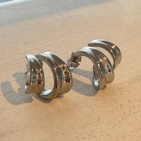 2607PR0850 / Double Curve Hoop pierce（Silver）