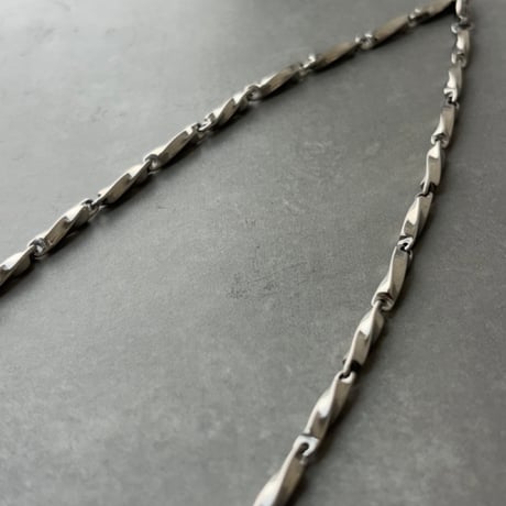 2610NC0409 /  Screw chain mixed charm Necklace（Silver）