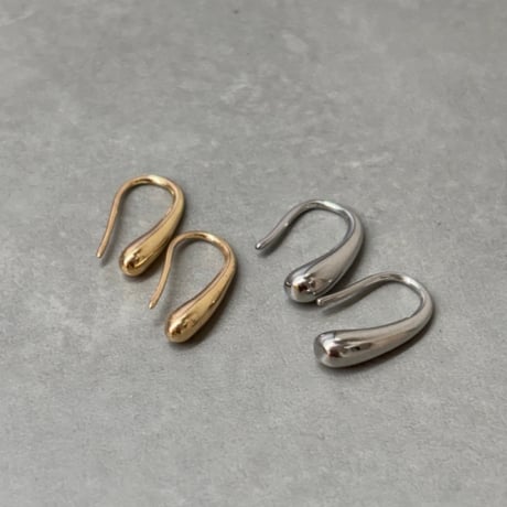 2608PR0855 / Drop curve metal pierce（Gold）