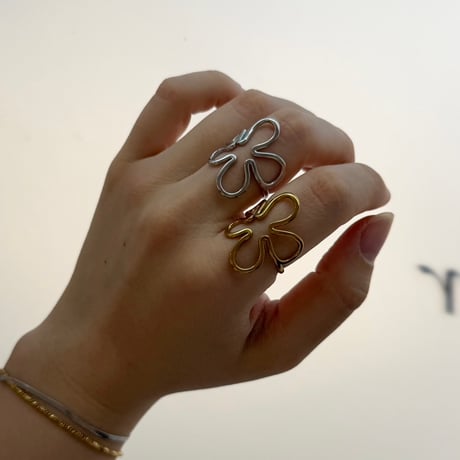 2608RG0823  / Flower Shape ring（Silver）