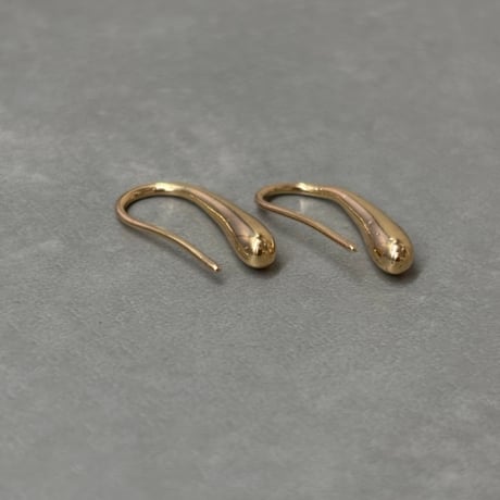 2608PR0855 / Drop curve metal pierce（Gold）