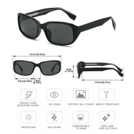 【 Legit Eyewear 】Sunglasses Antoku (Black/Grey)
