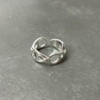 2610RG0849 /  Irregular Circle Chain  ring （Silver）