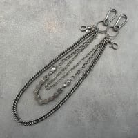 【Select】IM26AC_WC012 / Skull & Bike Chain Wallet Chain（Silver）