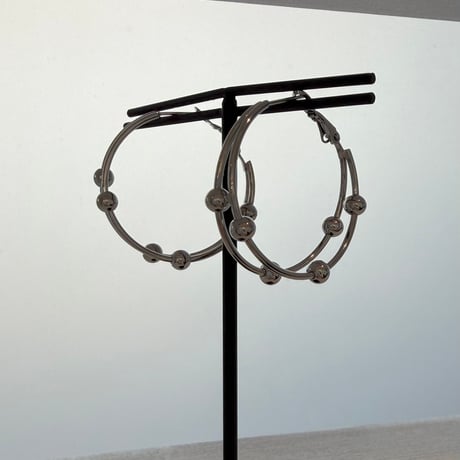 2610PR0861 / Layered Ball Hoop Pierce（Silver）