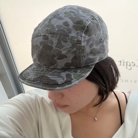 2607HW069(S) / Vintage Wash Camo Cap (Gray)