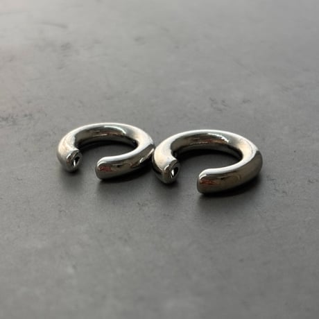 Simple Metal Cartilage Earcuff S/M Set（Silver） / EC068