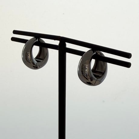 2607ER006 / Mini Drop Hoop Clip-on Earrings（Silver）