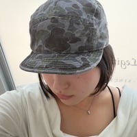 2604HW064(S) / Vintage Wash Camo Cap (Gray)
