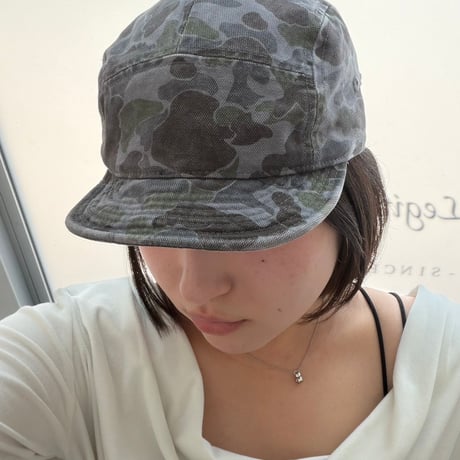 2607HW069(S) / Vintage Wash Camo Cap (Gray)