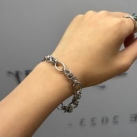 2609BR0149 / Woven Chain Design bracelet（Silver）