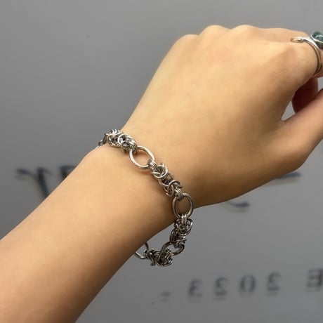 2609BR0149 / Woven Chain Design bracelet（Silver）