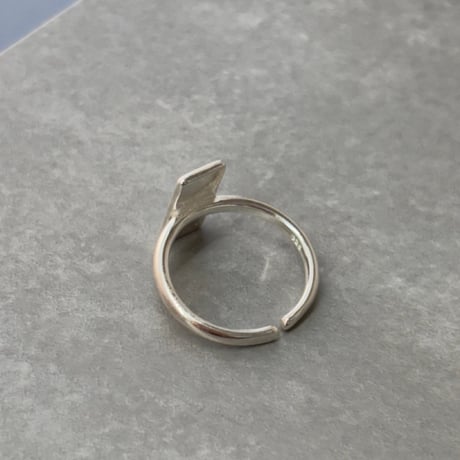 2609RG0839 /  Rectangle plate ring （Silver）