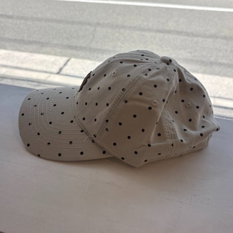 2607HW072(S) / Dot  Initial Embroidery Cap（Beige）