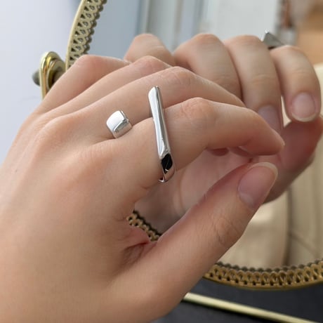【Select】IM26AC_RG060 / Bold Square Ring（Silver）