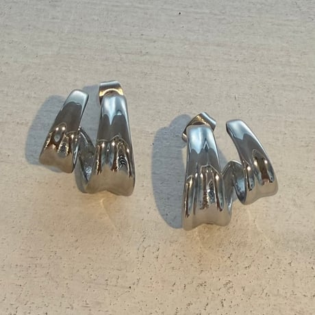 2607PR0850 / Double Curve Hoop pierce（Silver）