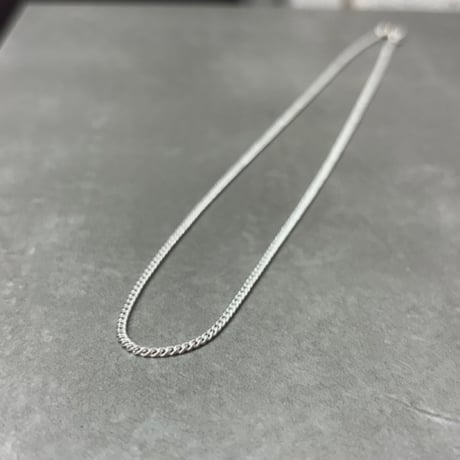2610NC0412 / Slim Curb Chain Necklace（Silver）