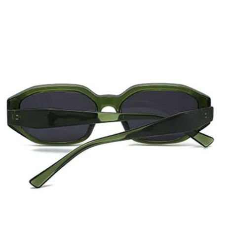 【 Select 】Retro Rivet Sunglasses (Green/Grey)