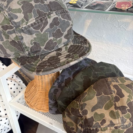 2607HW069(S) / Vintage Wash Camo Cap (SAND)