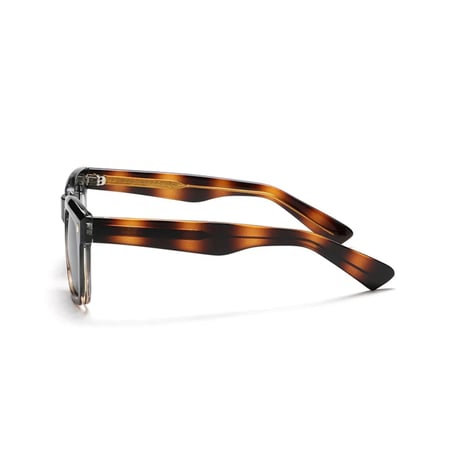 【 Select 】Retro Square Polarized Sunglasses (Demi/Grey)