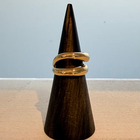 2607RG0815 / Wave Double Line ring（Gold）